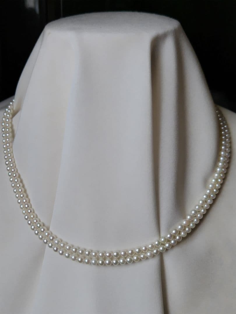 専用になります。 K18 アコヤ真珠ベビーパール　ロングネックレス