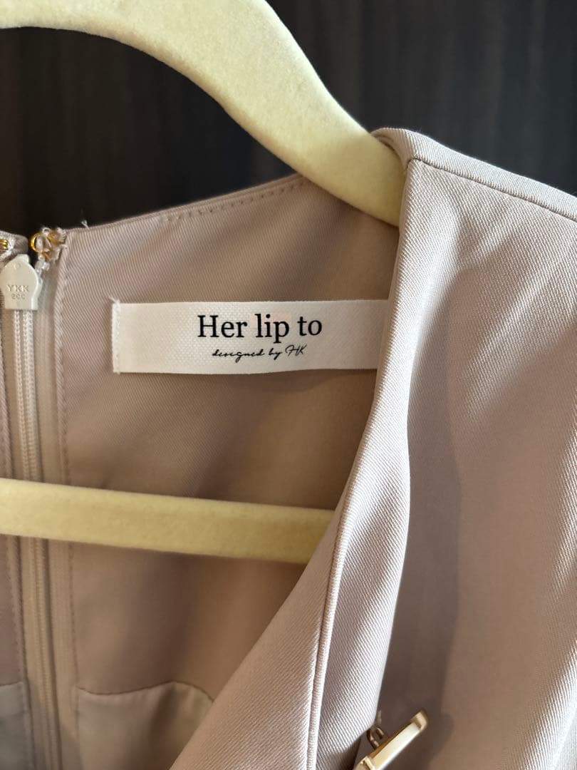 サロペット・オーバーオール・オールインワン Two-Way Collar Jumpsuit Herlipto honey