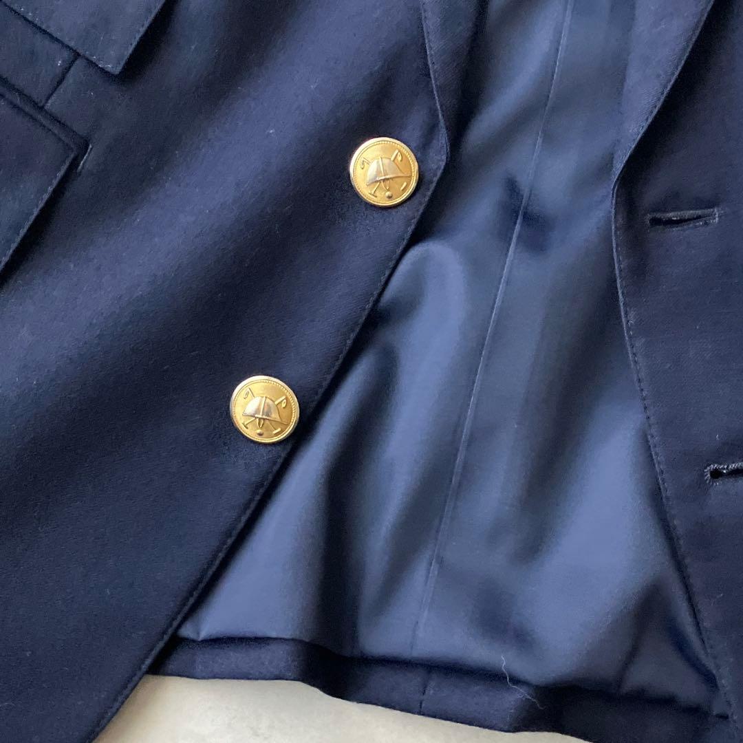 90s ラルフローレン ネイビー テーラードジャケット 紺ブレ ゴールドボタン
