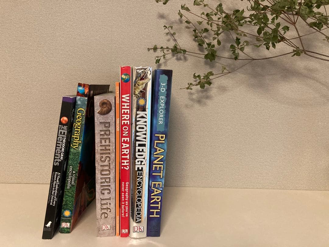 洋書多読　図鑑など7冊　恐竜　鉱物　古生物encyclopedia 人体