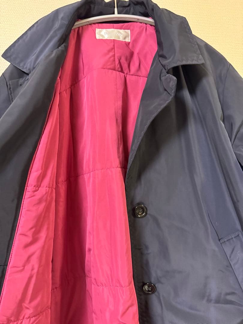 【DOCLASSE】コート アウター レディース XL 防寒 ネイビー