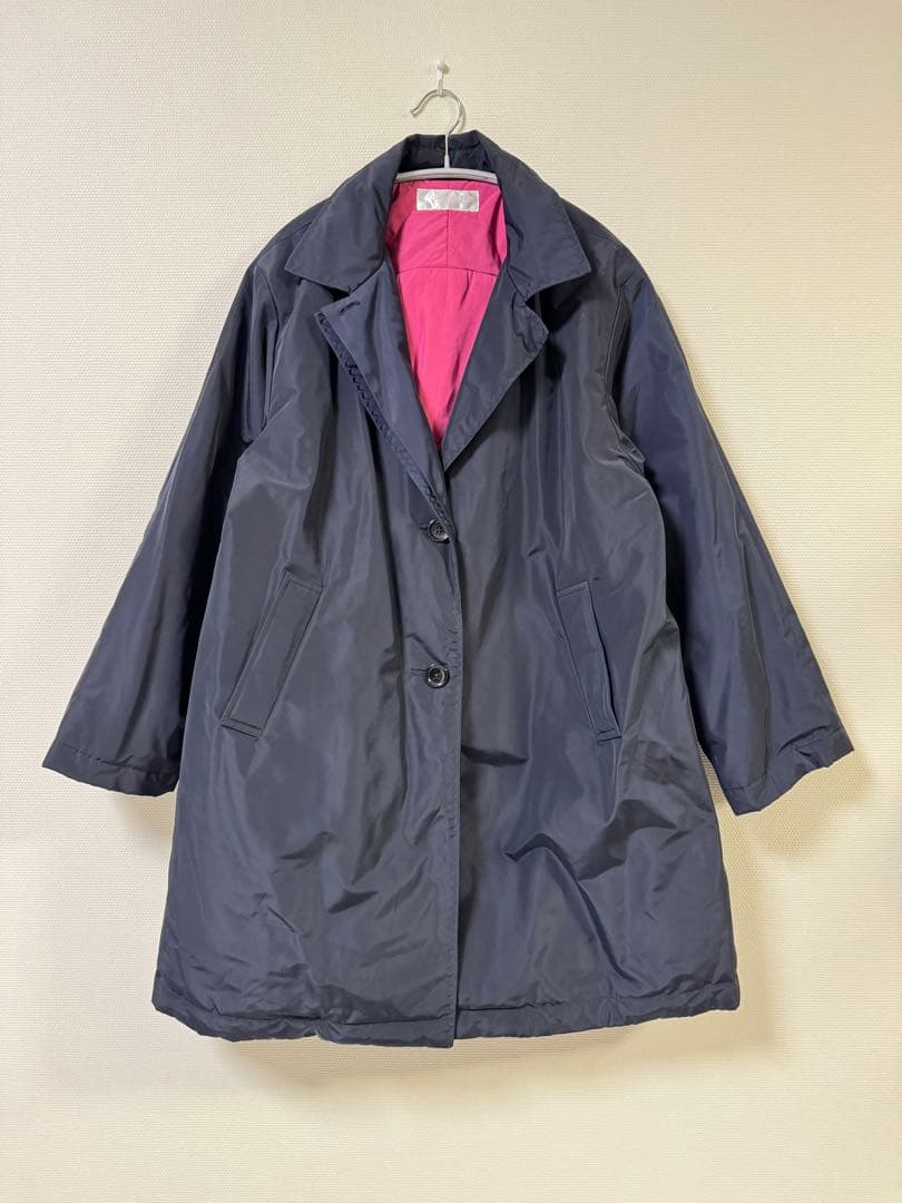 【DOCLASSE】コート アウター レディース XL 防寒 ネイビー