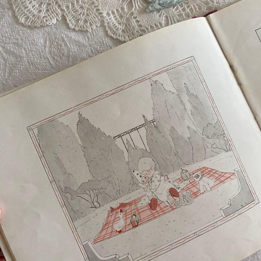 【超希少】　Rie Cramer リトグラフ印刷　絵本　ボタニカル柄　インテリア