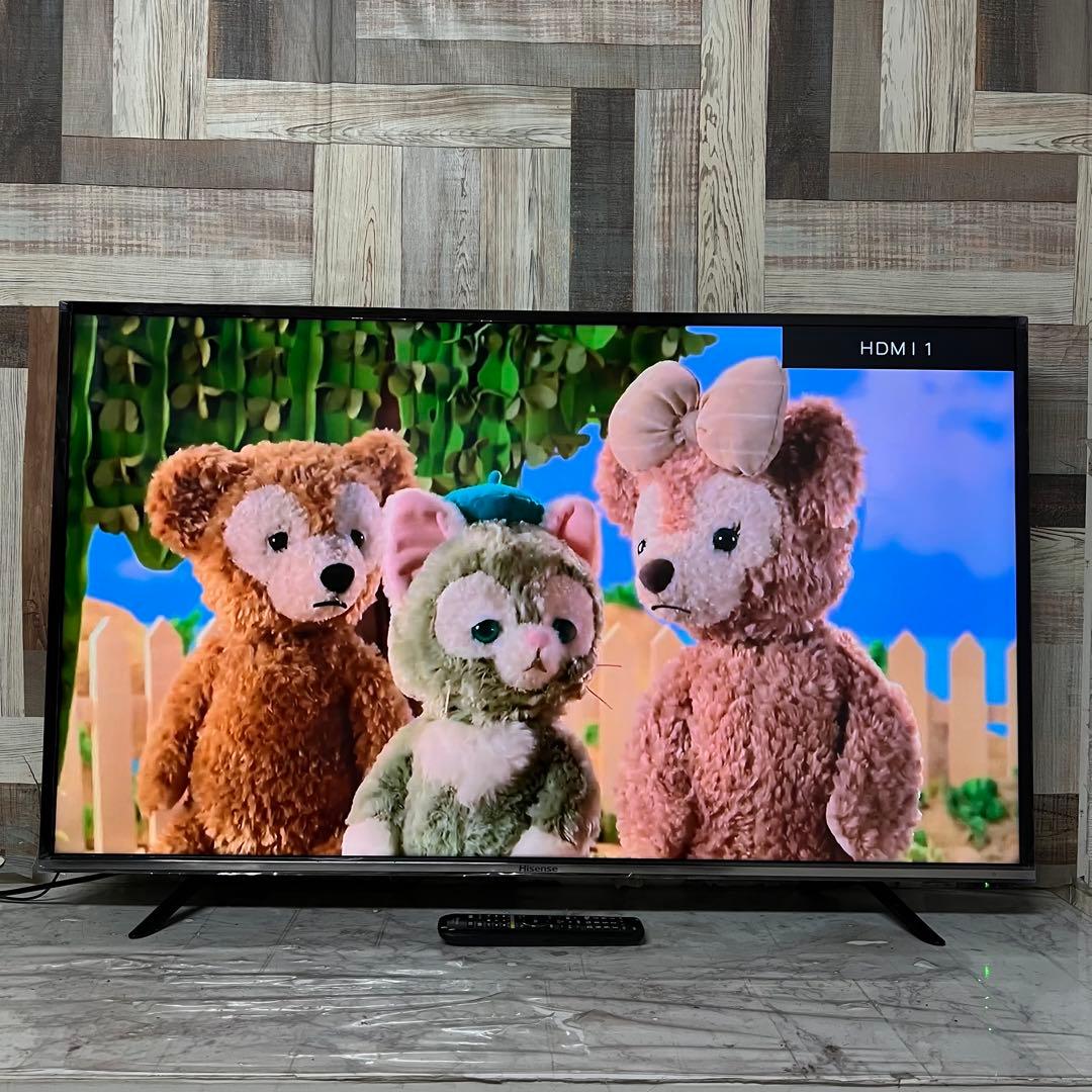 全国送料込❣️Hisense49型地デジ・BS CS液晶TV外付HDD裏録画対応