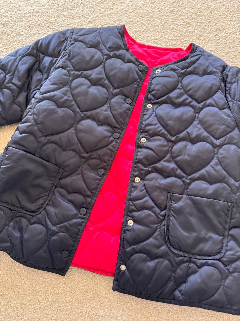 JACADI ハート型キルティングジャケット　10A