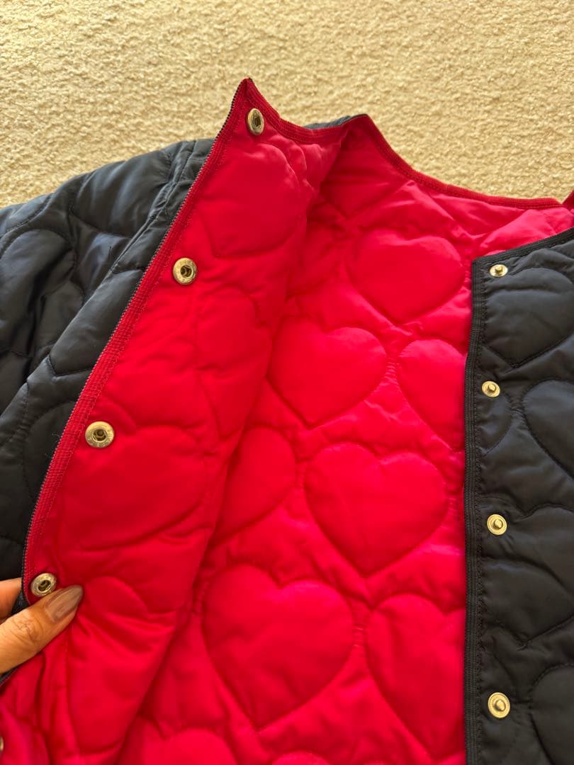 JACADI ハート型キルティングジャケット　10A