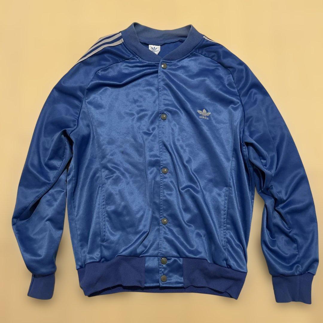 80s adidas スナップボタン ジャージ トラックジャケット