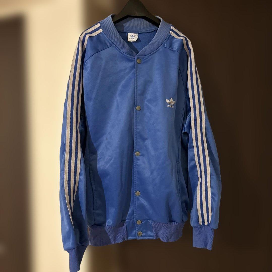 80s adidas スナップボタン ジャージ トラックジャケット
