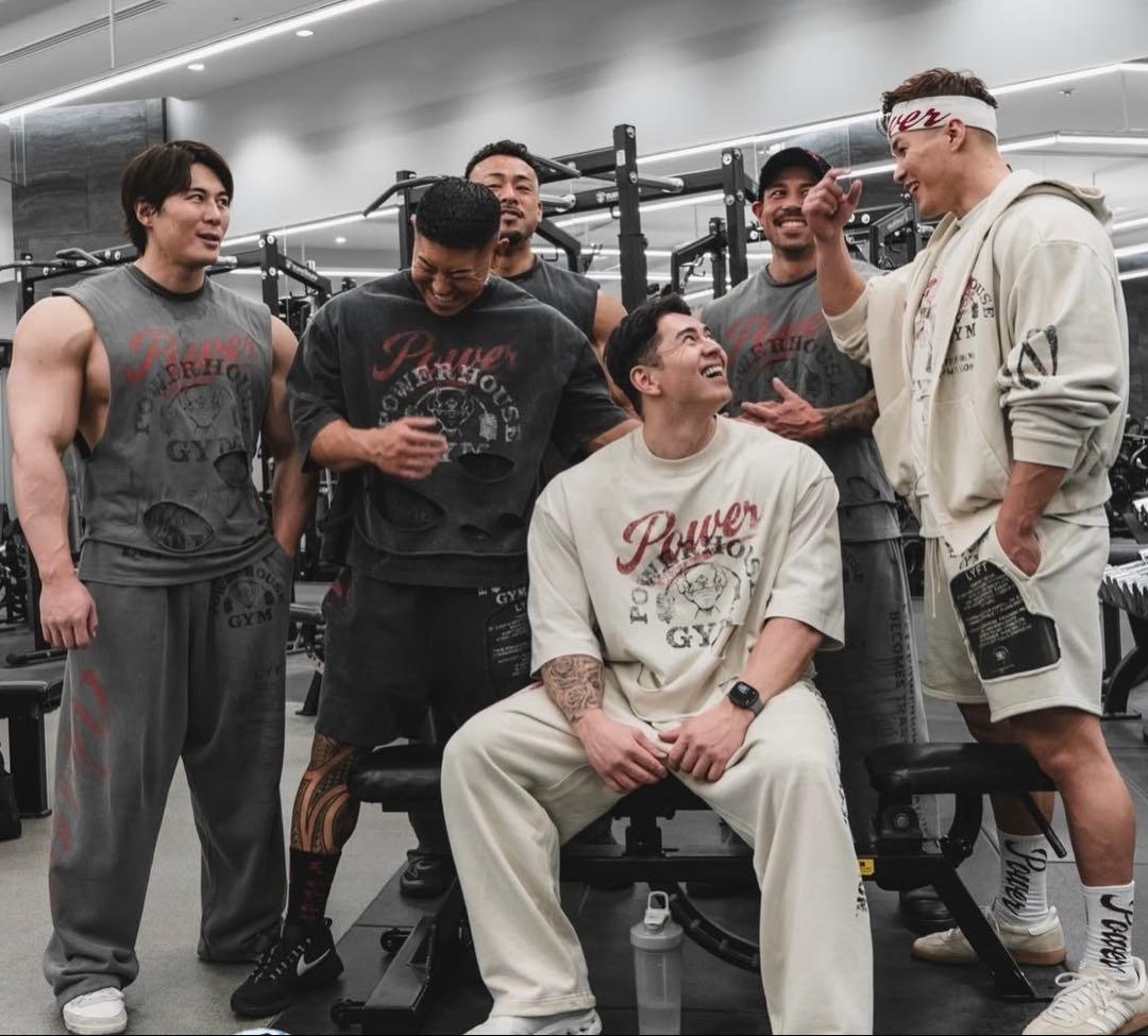 LÝFT × POWER HOUSE GYM ビッグ　Tシャツ　ブラック　XL