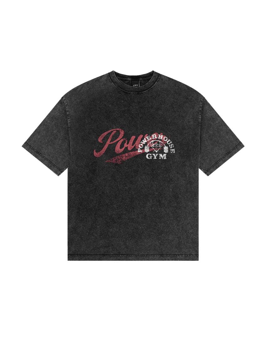 LÝFT × POWER HOUSE GYM ビッグ　Tシャツ　ブラック　XL