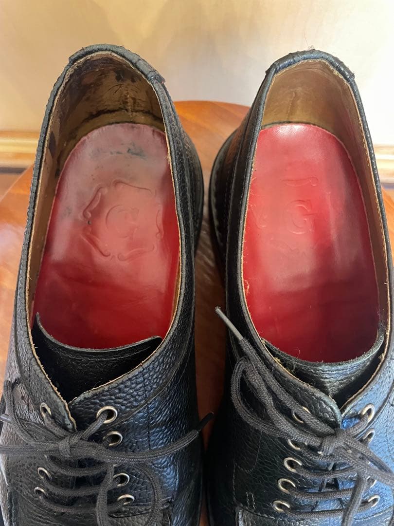 GRENSON グレンソン Uチップレザーシューズブーツ 黒 シューキーパー付属