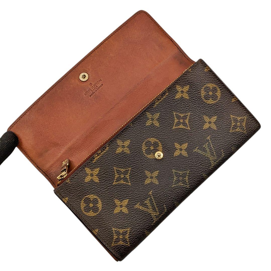 良品 ルイヴィトン モノグラム ポシェット ポルトモネ クレディ 967