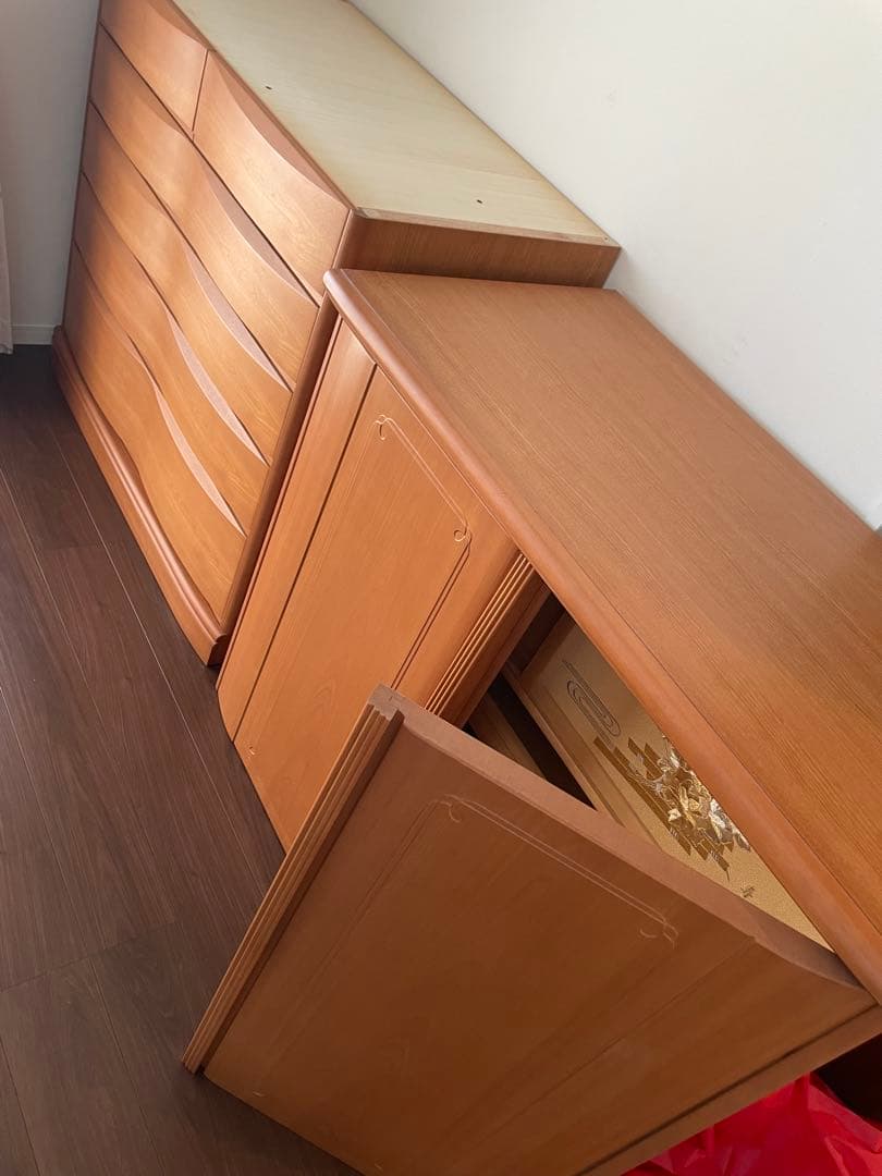 【引き取り大歓迎！】　上下セット　府中家具　桐箪笥　桐たんす
