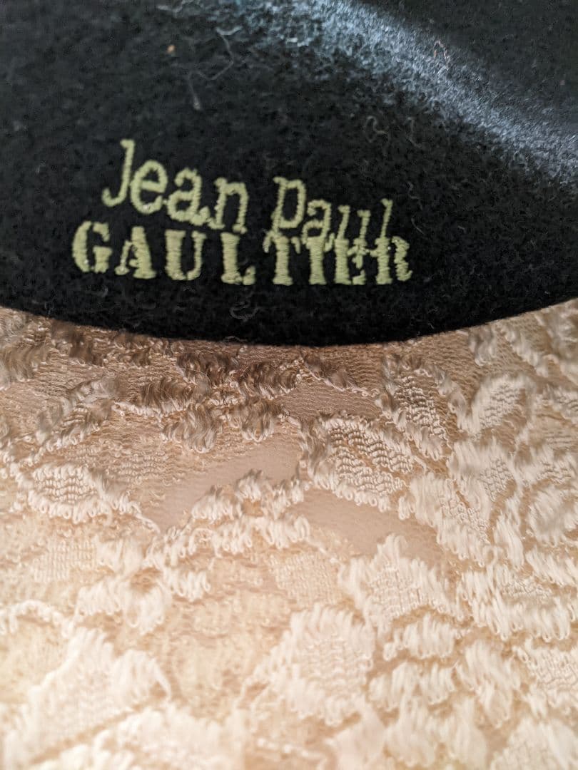 Jean Paul Gaultier ブラック ベレー帽サイズ48