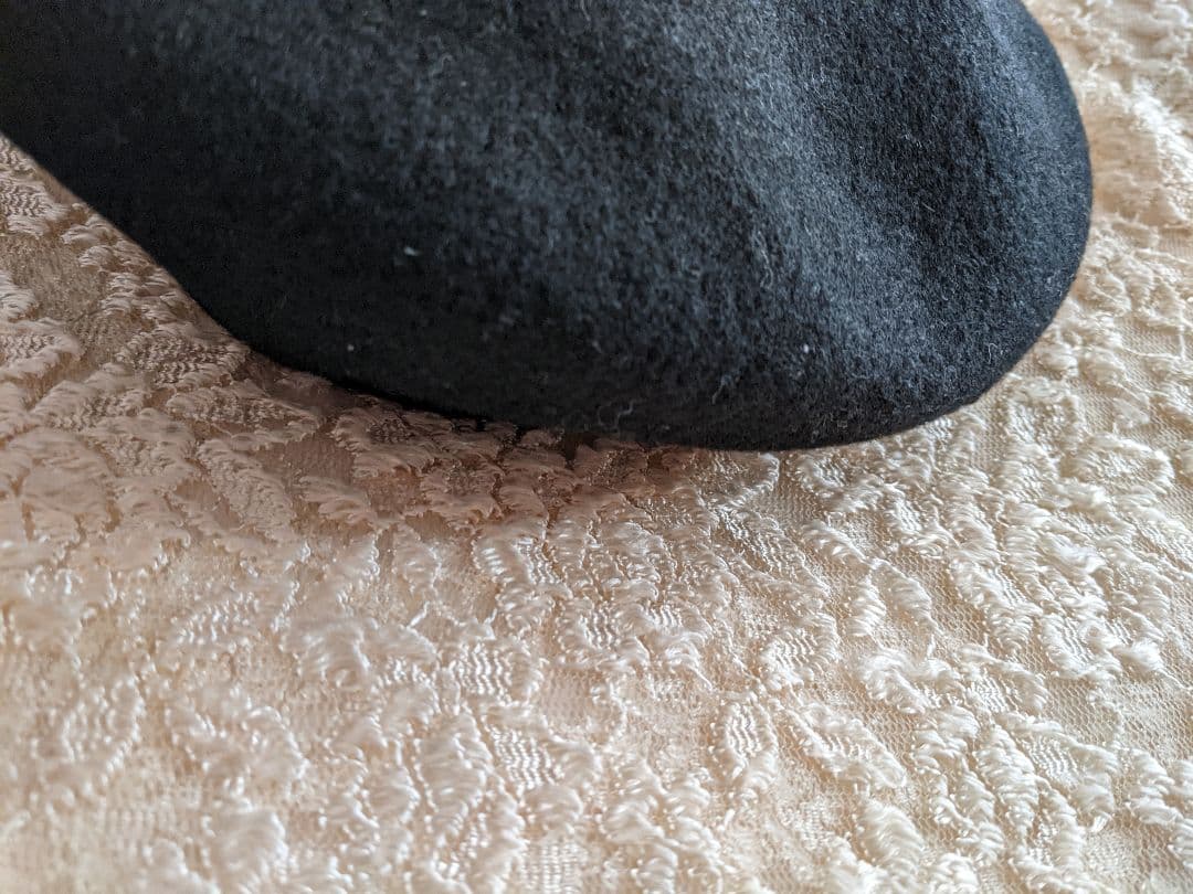 Jean Paul Gaultier ブラック ベレー帽サイズ48