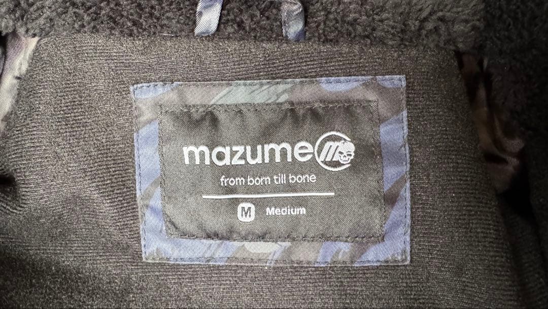 ポール　mazume 迷彩柄 レインウェア 上下セット ファー付き