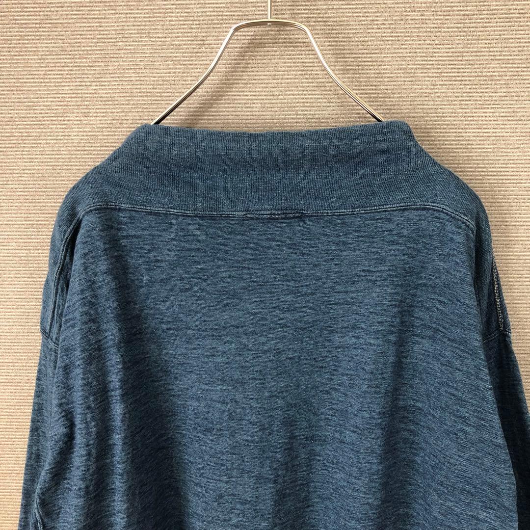 45R 天竺の908馬モック(インディゴ 重) ネイビー