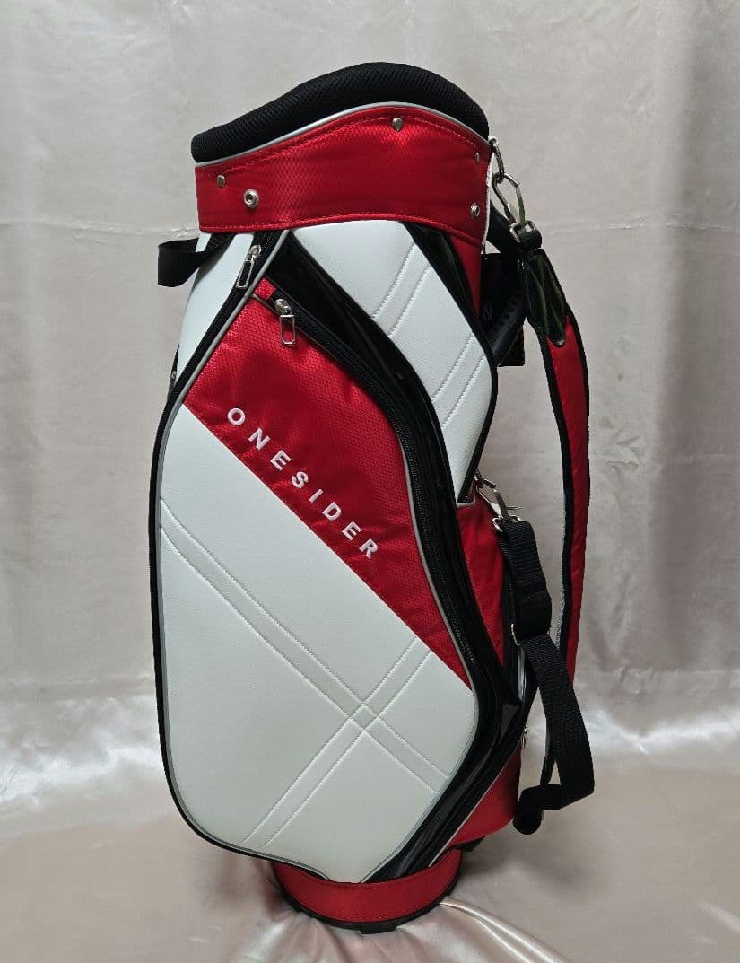 ONESIDER ゴルフキャディバッグ 9.0インチ レッド×ブラック