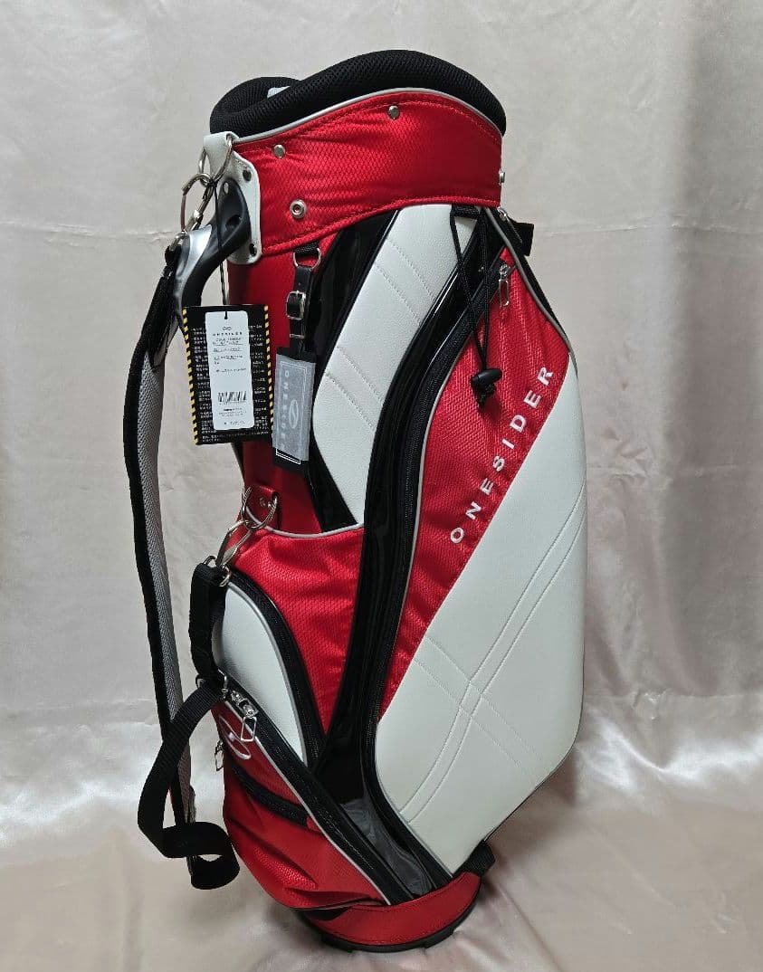 ONESIDER ゴルフキャディバッグ 9.0インチ レッド×ブラック