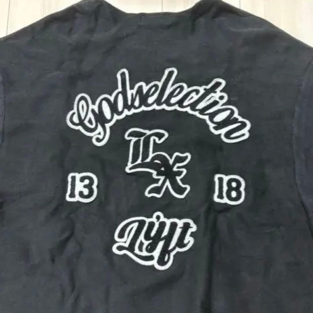 LYFT GOD SELECTION Xブラック 長袖 トレーナー 刺繍ロゴ