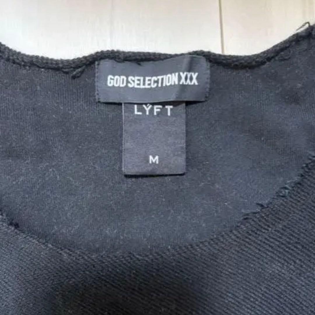 LYFT GOD SELECTION Xブラック 長袖 トレーナー 刺繍ロゴ