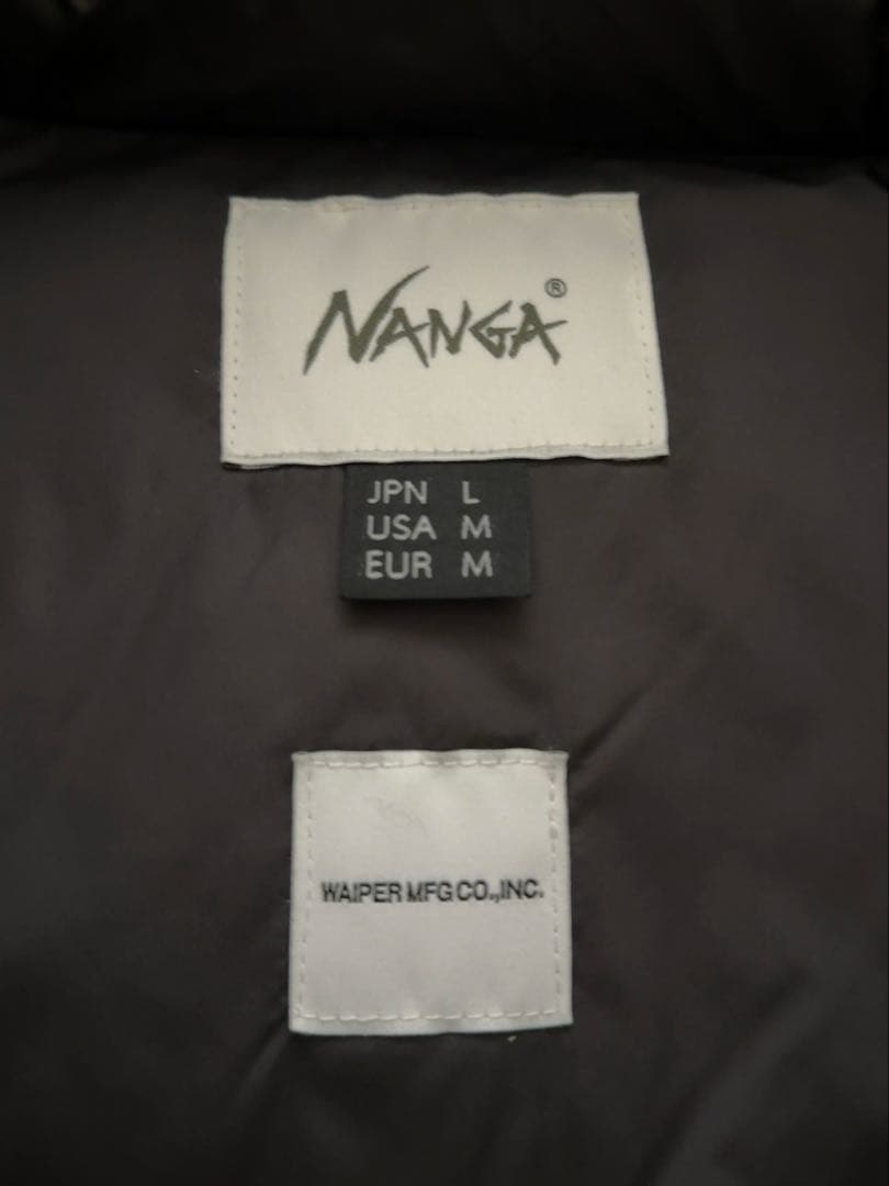 NANGA WAIPER別注 FIRE RESISTANTダウンジャケット M