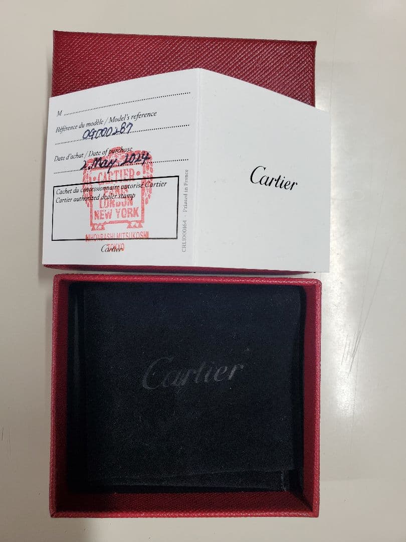 【新品未使用】Cartier カルティエ シルバー マネークリップ
