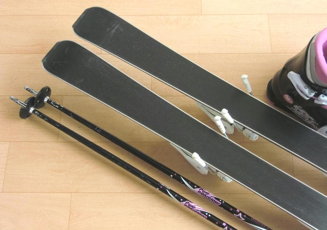 ■■送料無料■Hart■子供用スキーフルセット■板118靴22■WAX済■■