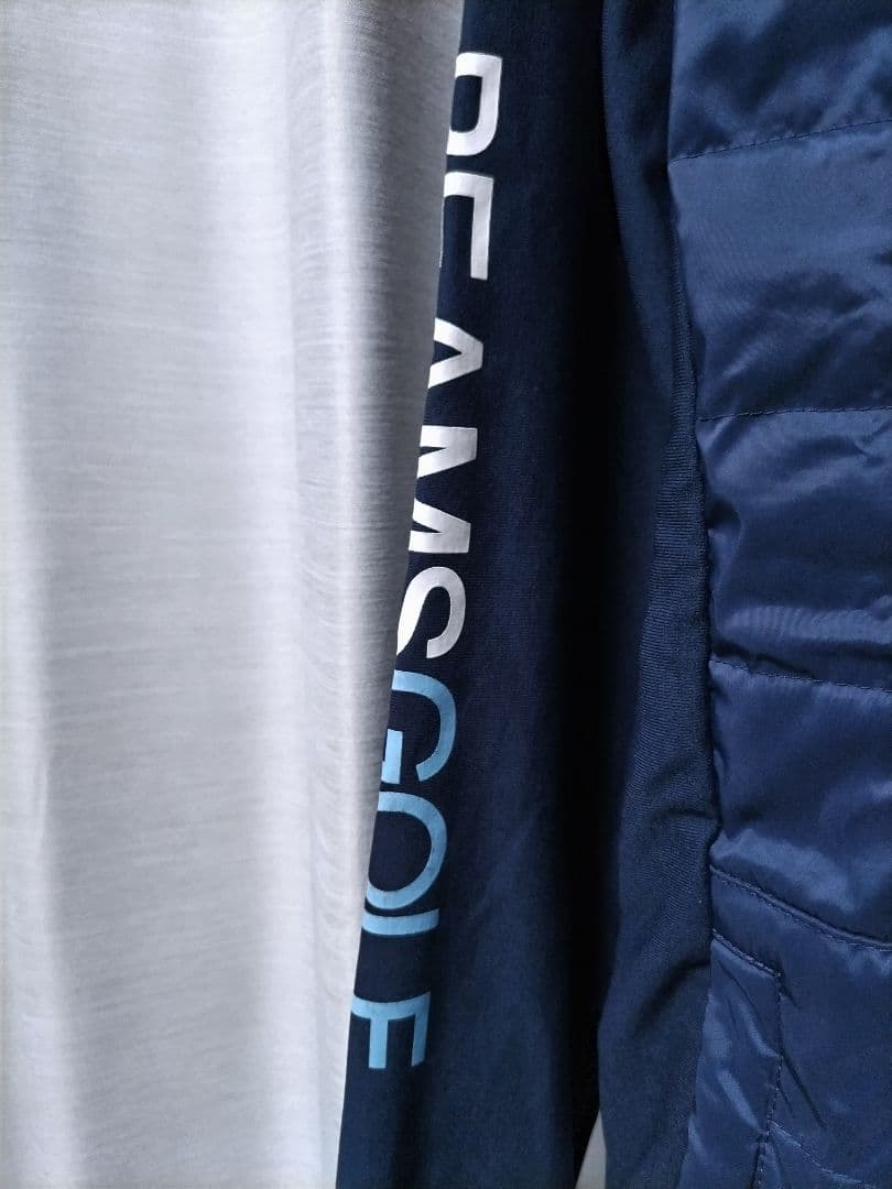 ビームスゴルフ　ハイブリッド　中綿ジャケット　ネイビー