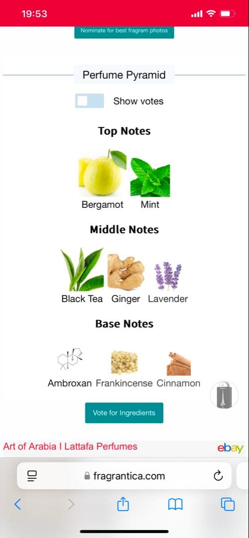 香水(男性用) Lattafa Art of Arabia I