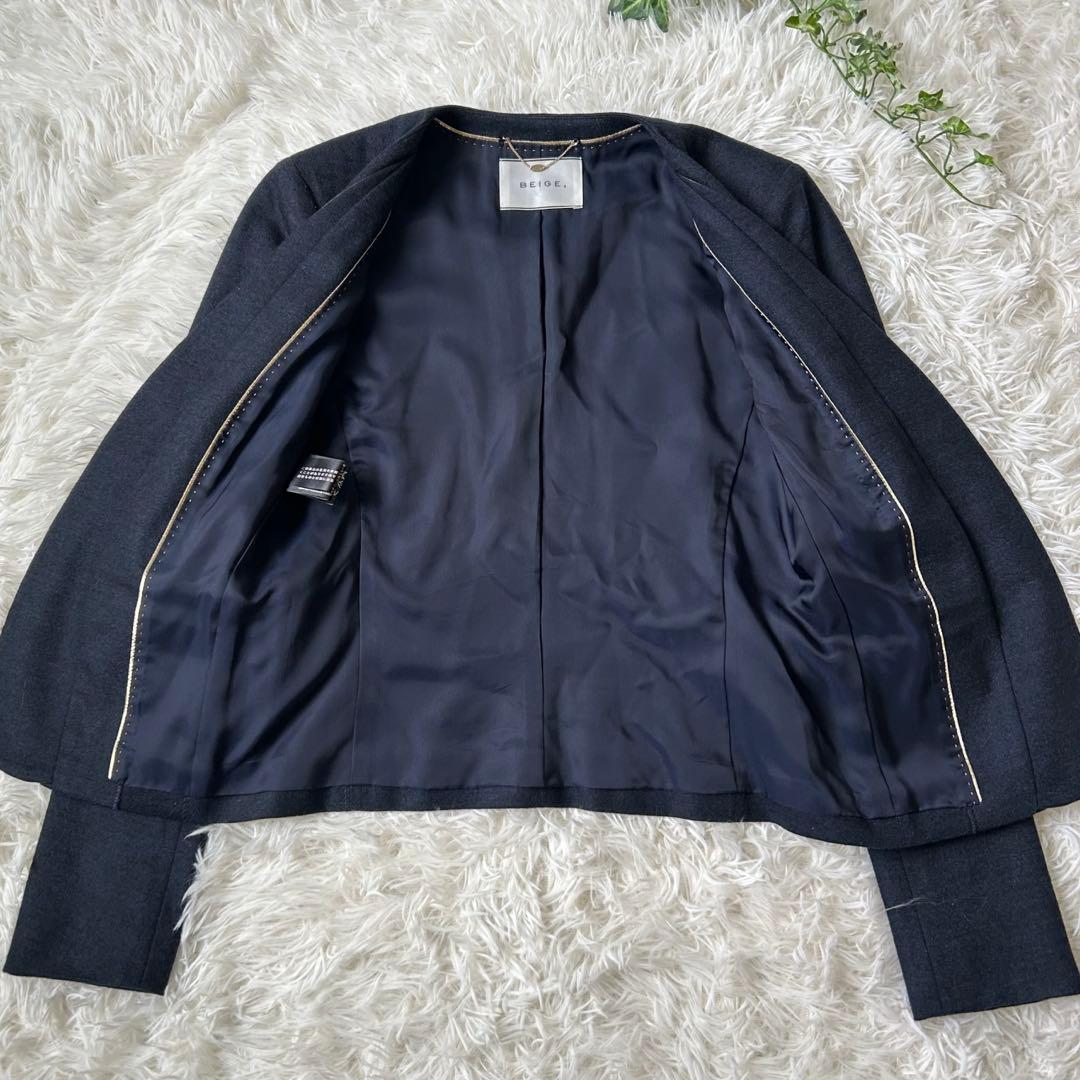 美品✨BEIGE CINDY ダブルカラージャケット　ウール