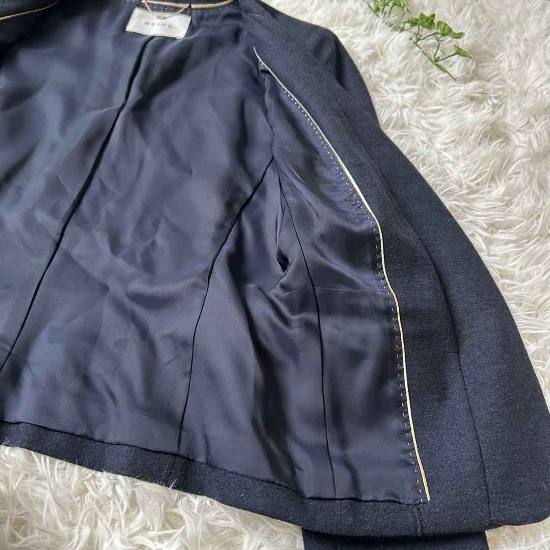 美品✨BEIGE CINDY ダブルカラージャケット　ウール