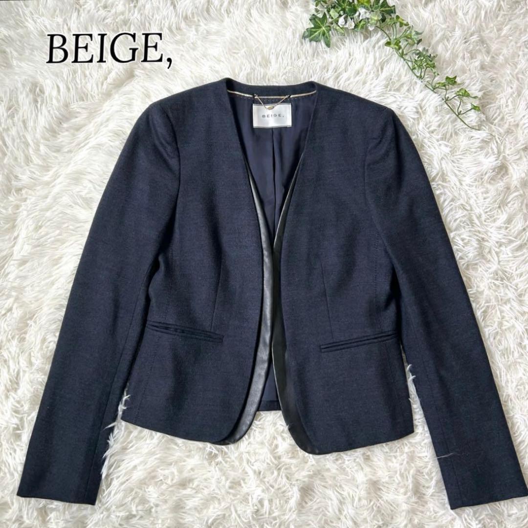 美品✨BEIGE CINDY ダブルカラージャケット　ウール