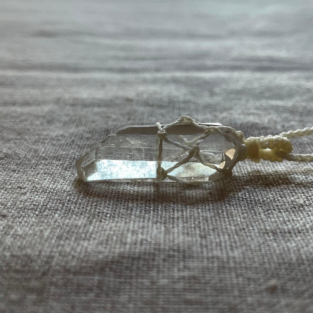 ヒマラヤ水晶 ＊ マクラメネックレス ペンダント