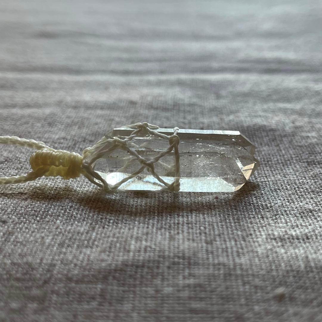 ヒマラヤ水晶 ＊ マクラメネックレス ペンダント