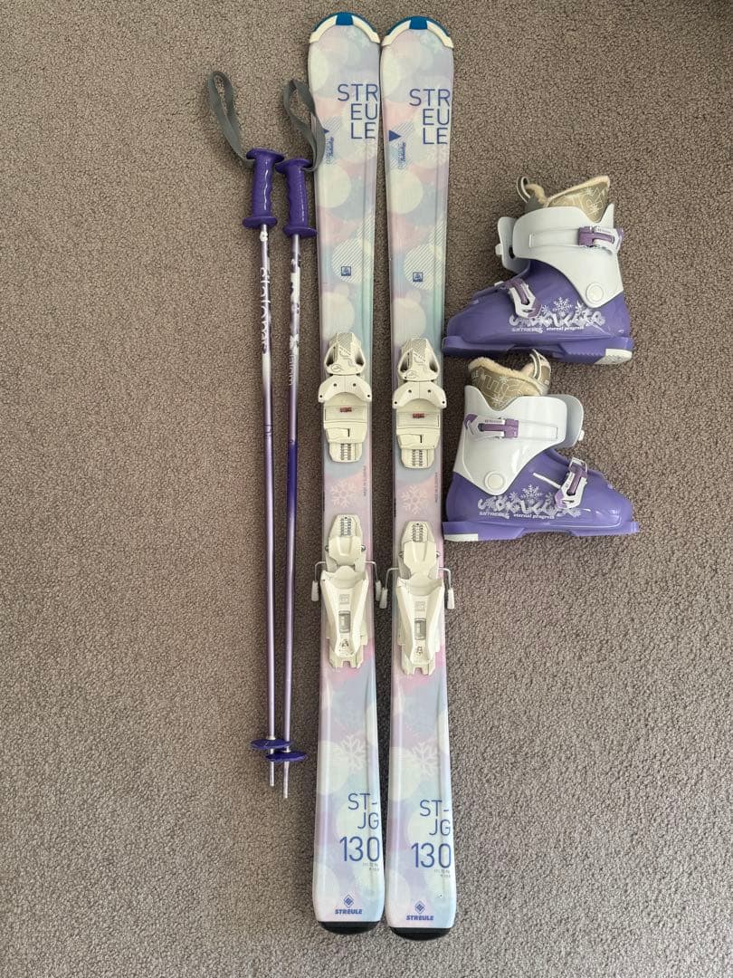 スキー板セットSTREULE ST-JG 130 スキー 130cm