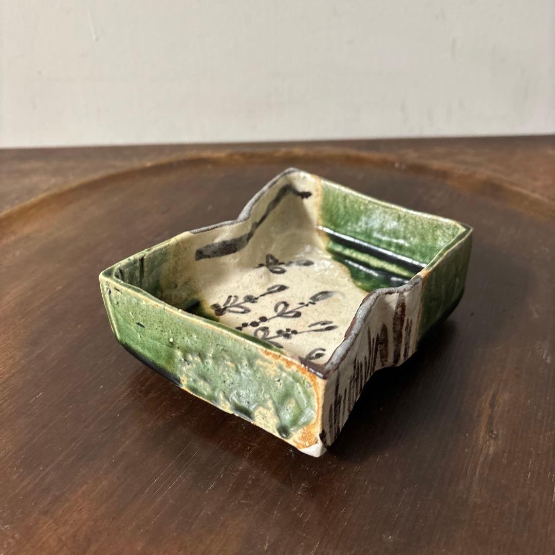 時代織部　向付け　美濃　瀬戸　古美術　茶道具　懐石　酒器　志野　唐津　備前　李朝