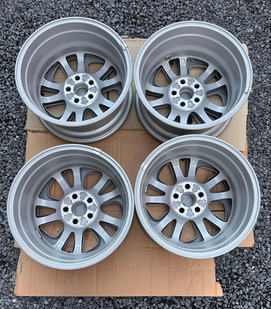 新車外し　50プリウス　トヨタ 15インチ ホイール シルバー/ブラック