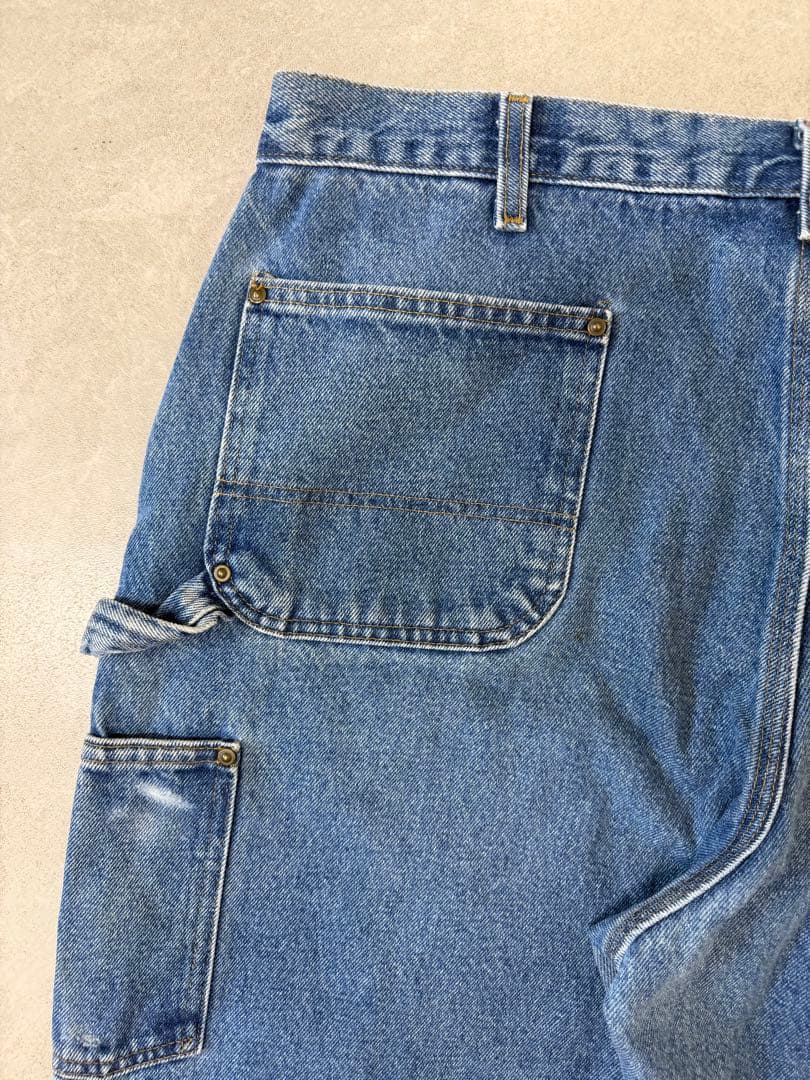 色落ち抜群 carhartt ダブルニーペインターパンツ デニム 40x32