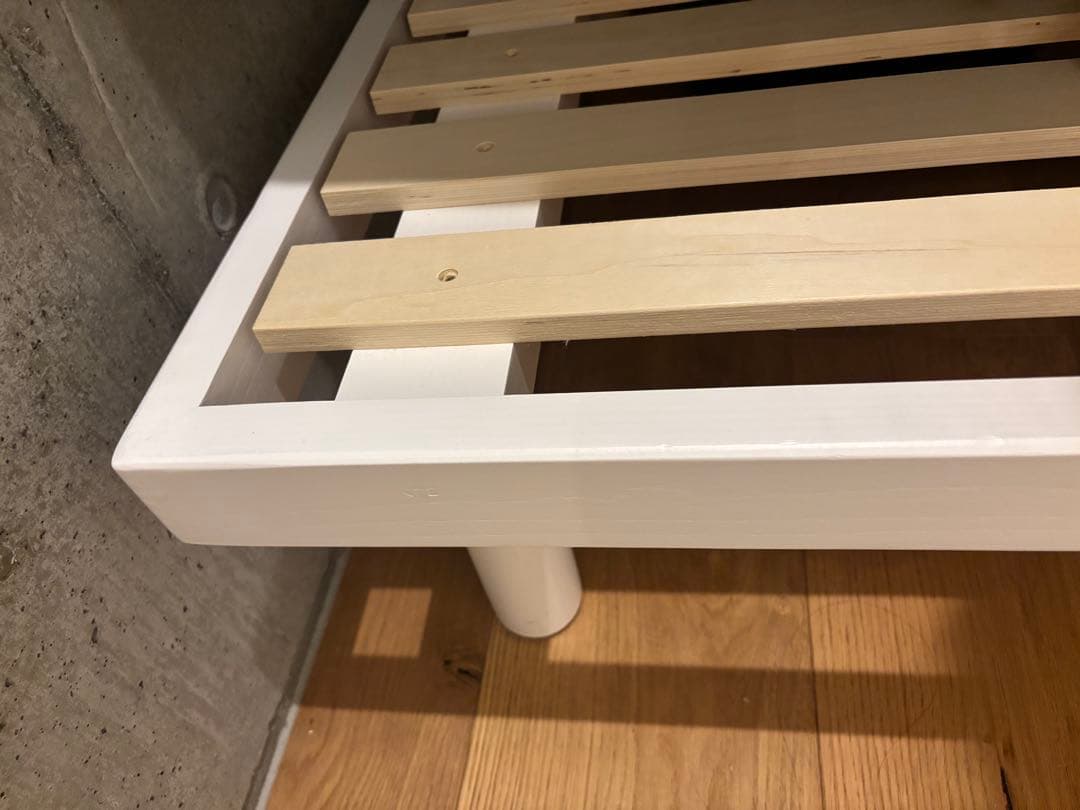 5月中旬　BANON ホワイト 白　すのこベッド 耐荷重700kg シングル