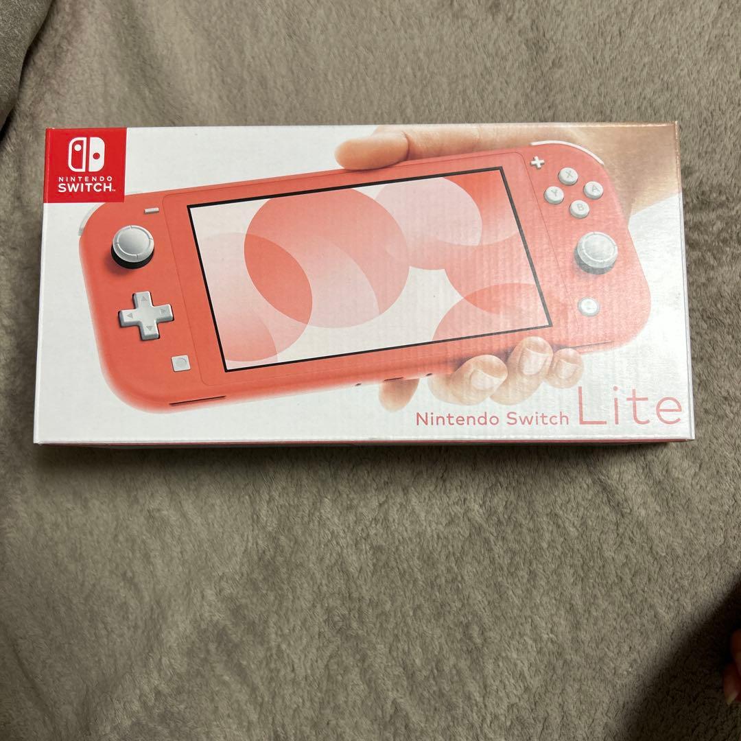 馬*き様 新品 未使用 Nintendo Switch Lite コーラル　ピン