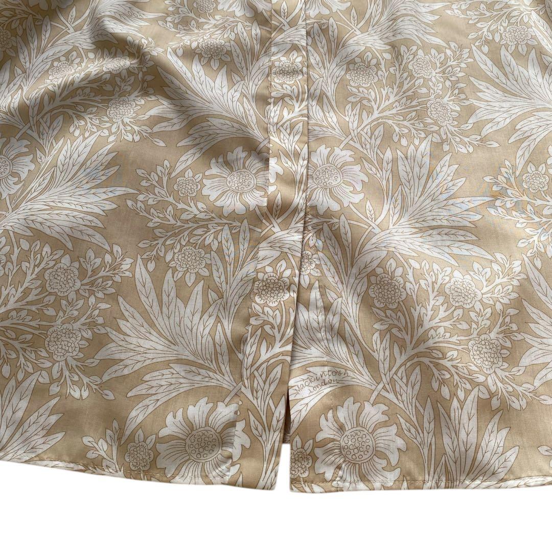 マッキントッシュロンドン　シャツワンピース　ボタニカルプリント　総柄　ベージュ