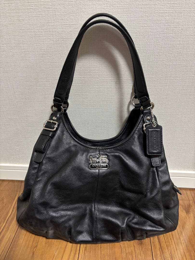 COACH コーチ 黒 ショルダーバッグ