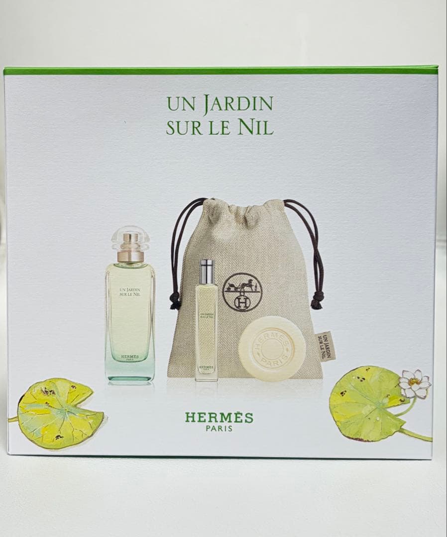 新品 エルメス オードトワレ〈ナイルの庭〉100ml、15ml、ソープ50g