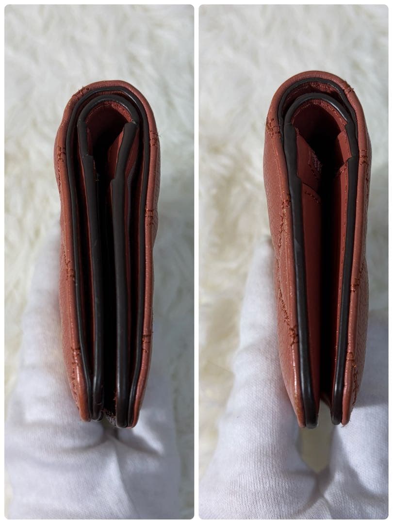 【✨美品✨】トリーバーチ キルティング フラップ 二つ折り財布 ピンク