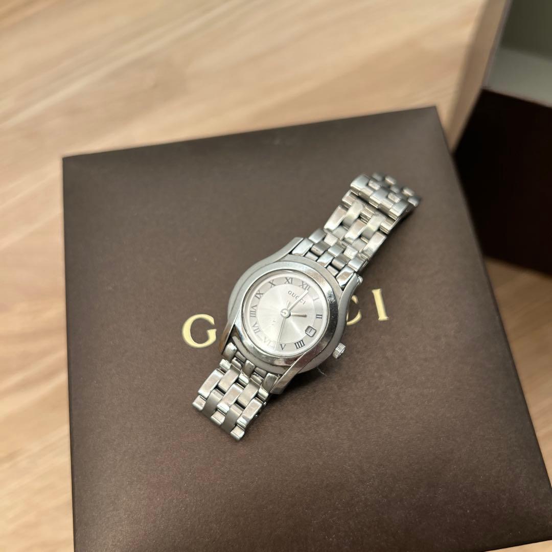 【GUCCI 5500L】レディース腕時計 シルバー