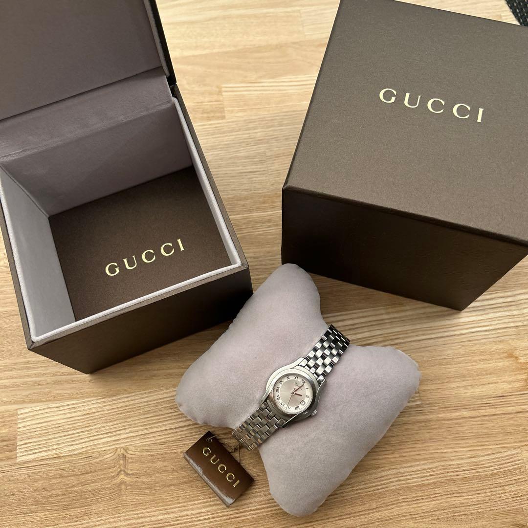 【GUCCI 5500L】レディース腕時計 シルバー