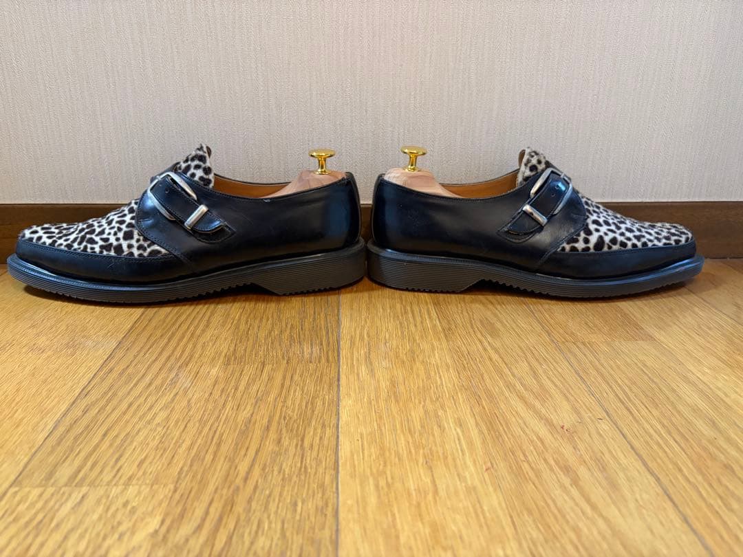 【未使用】ドクターマーチン uk8 ヒョウ/レオパード柄 ハラコ