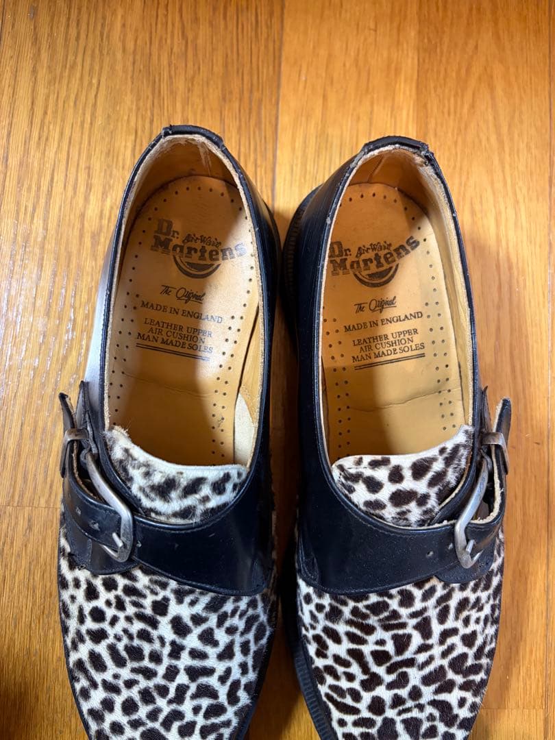 【未使用】ドクターマーチン uk8 ヒョウ/レオパード柄 ハラコ