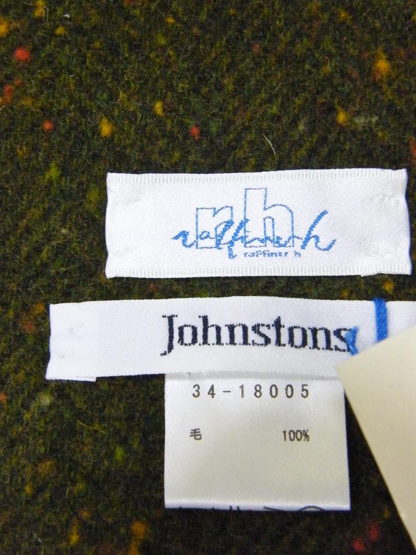 新品 Johnstons ジョンストンズ マフラー raffiner h